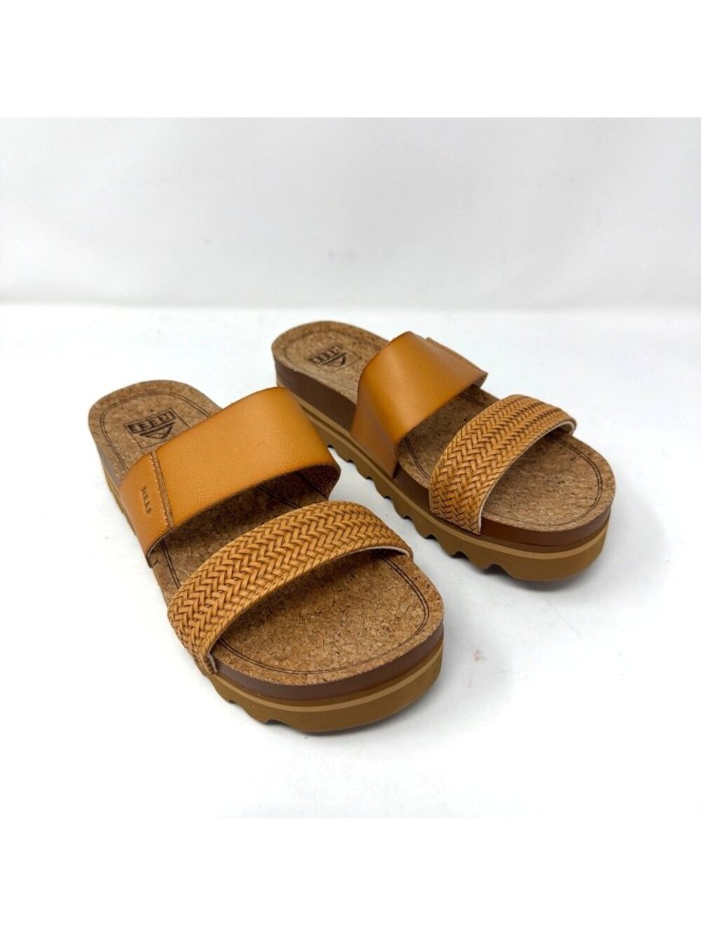 REEF Cushion Vista Hi Platform Sandals Women's Size 7 Comfort Arch Support